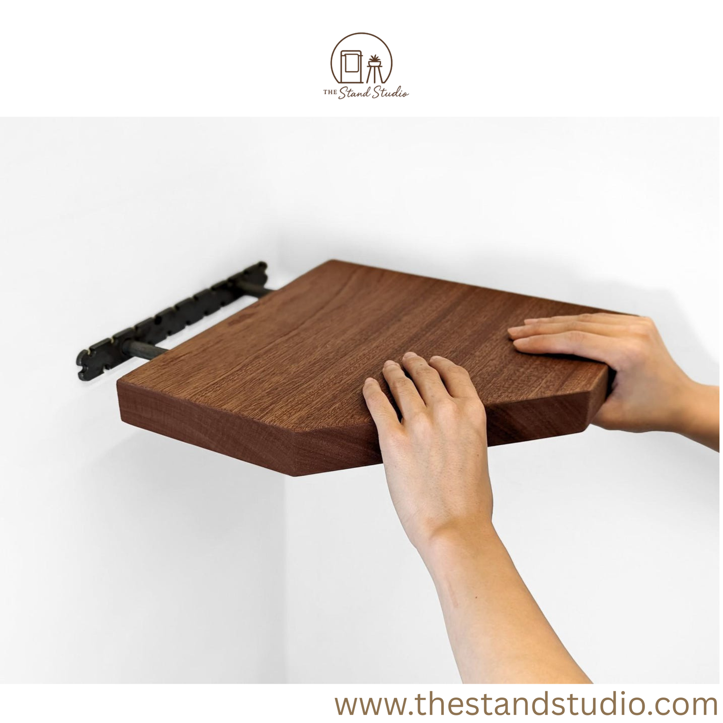 Floating Corner Shelves with Straight Edges