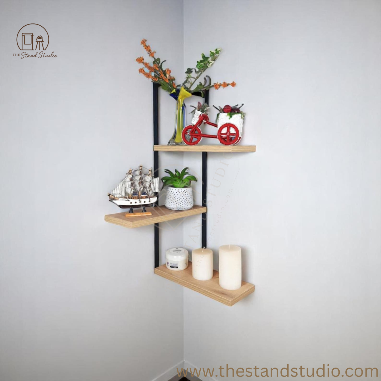 Floating Corner Shelves, Kitchen Wall Decor
