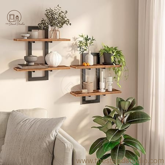 Wall Mounted Storage Shelves 2-Tier