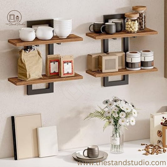 Wall Mounted Storage Shelves 2-Tier