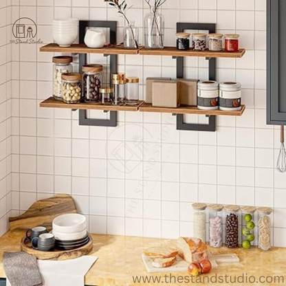 Wall Mounted Storage Shelves 2-Tier