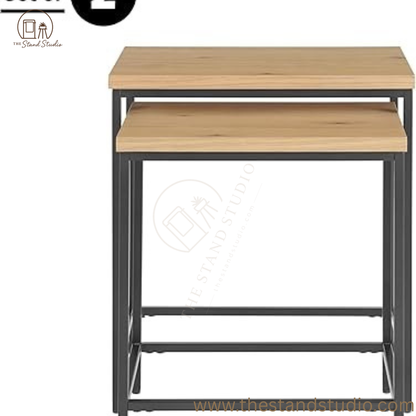 Nesting Side Tables - Set of 2 End Tables for Living Room