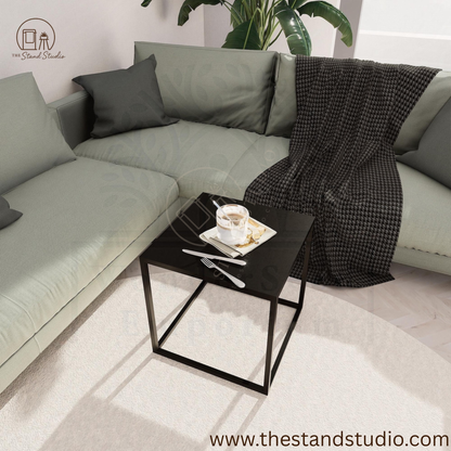 Square Metal Modern Profile Coffee Table