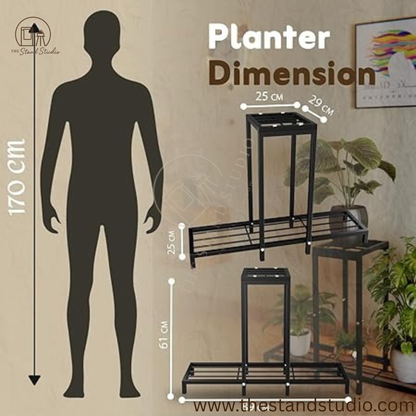 Metal Pot Stand for Garden- Flower Pot Stand for Balcony