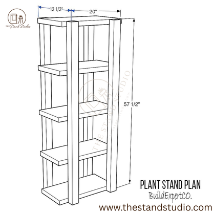 Solid Wood Plant stand- Indoor Plant Organizer