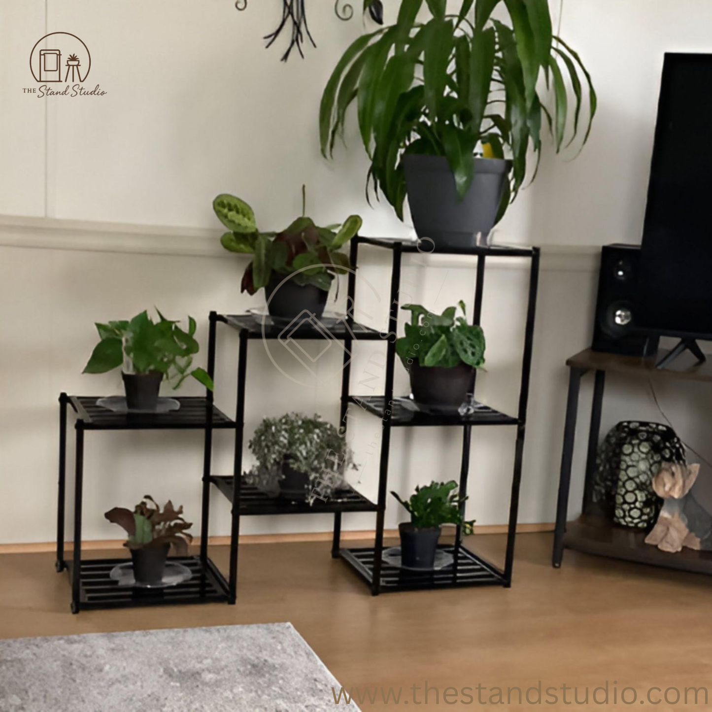 7 Tier Metal Plant Stand, Potted Plant Stand