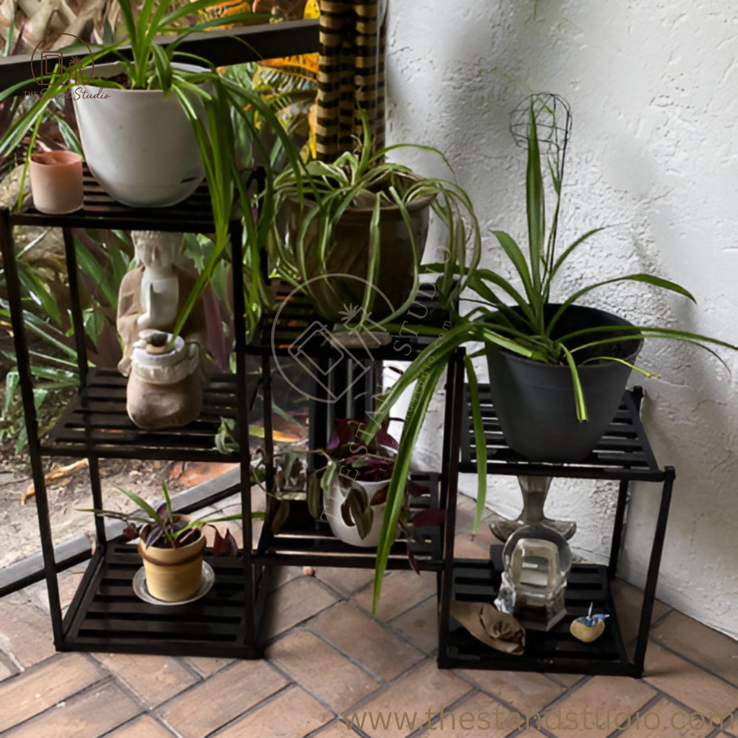 7 Tier Metal Plant Stand, Potted Plant Stand