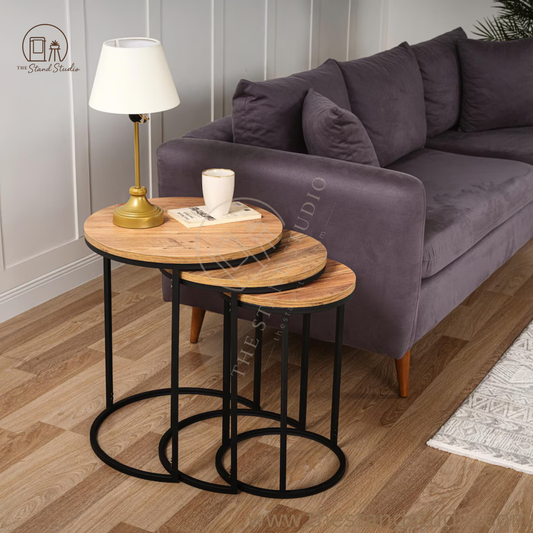 Nesting Table Triple Decorative Side Table