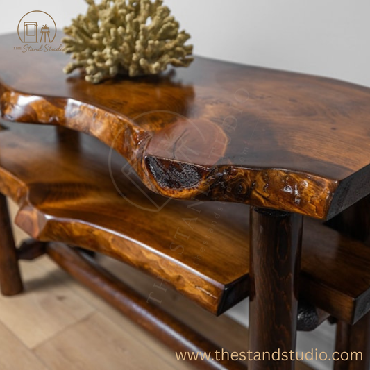 Handcrafted Live Edge Sofa Table - Console Table