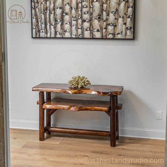 Handcrafted Live Edge Sofa Table - Console Table