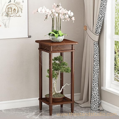 2-Tier South Bamboo Plant Planter Stand
