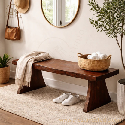 Solid Wood Bench