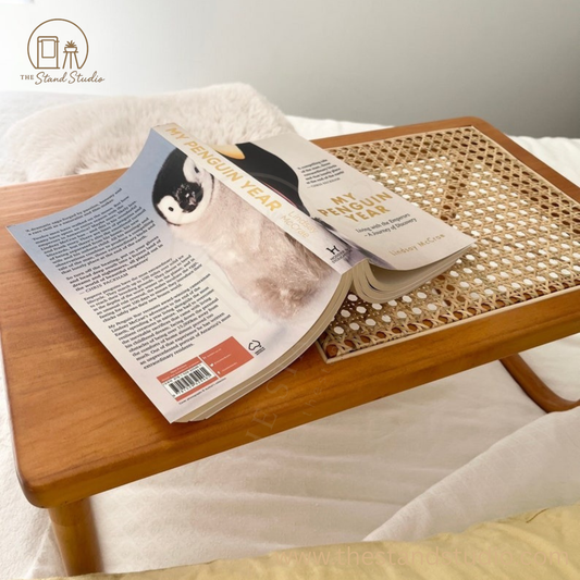 Retro Handcrafted Rattan Bed Tray Table/ Table Tray/ Bed Station